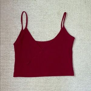 Red crop top